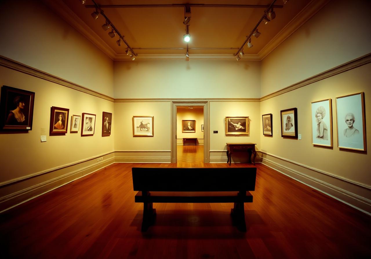 Salle d'exposition de la Galerie La Cimaise